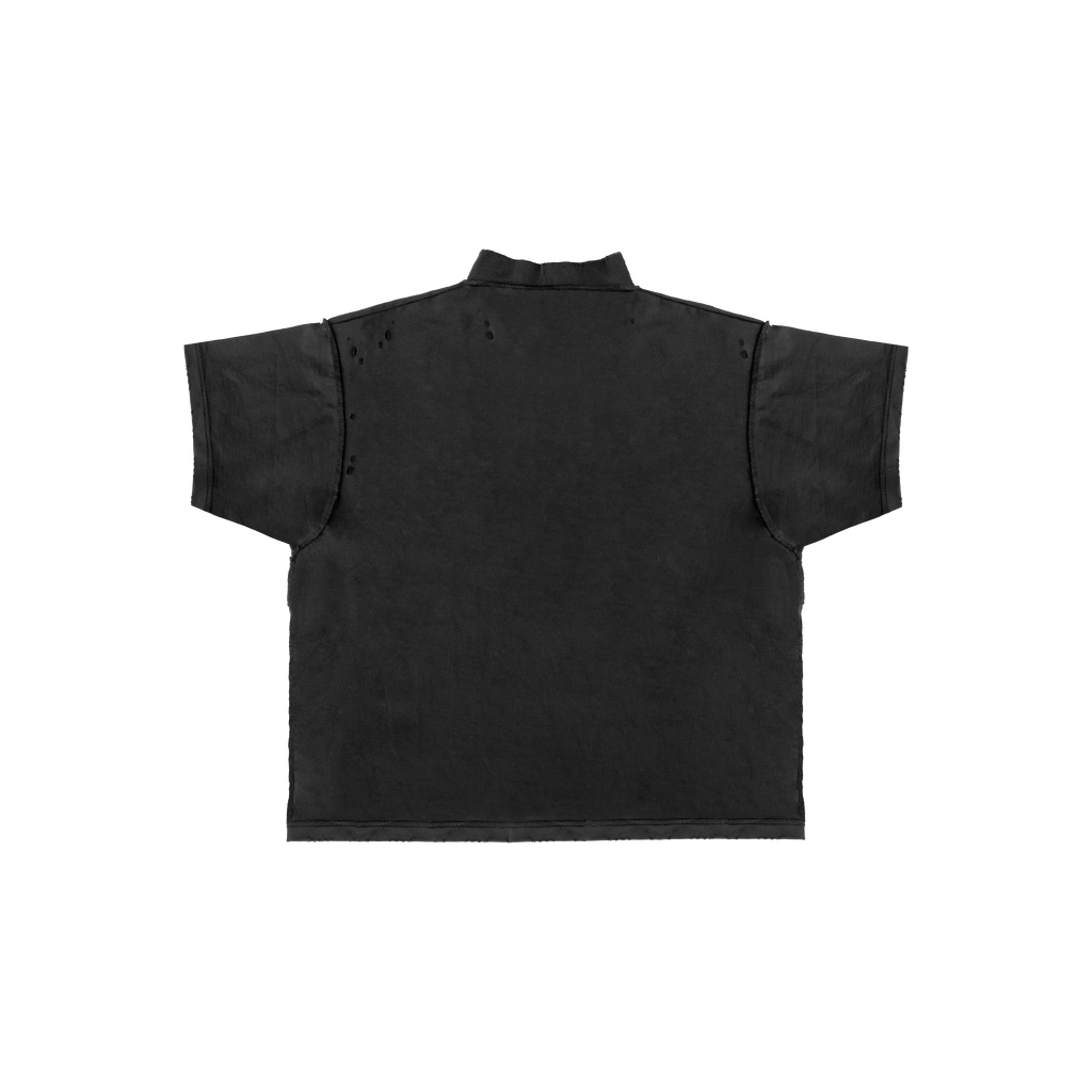 Premium Distressed Tee in Black