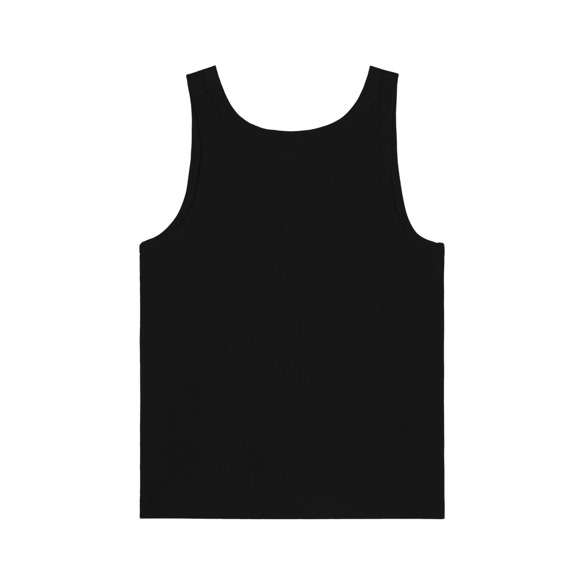 Ribbed Tank in Black