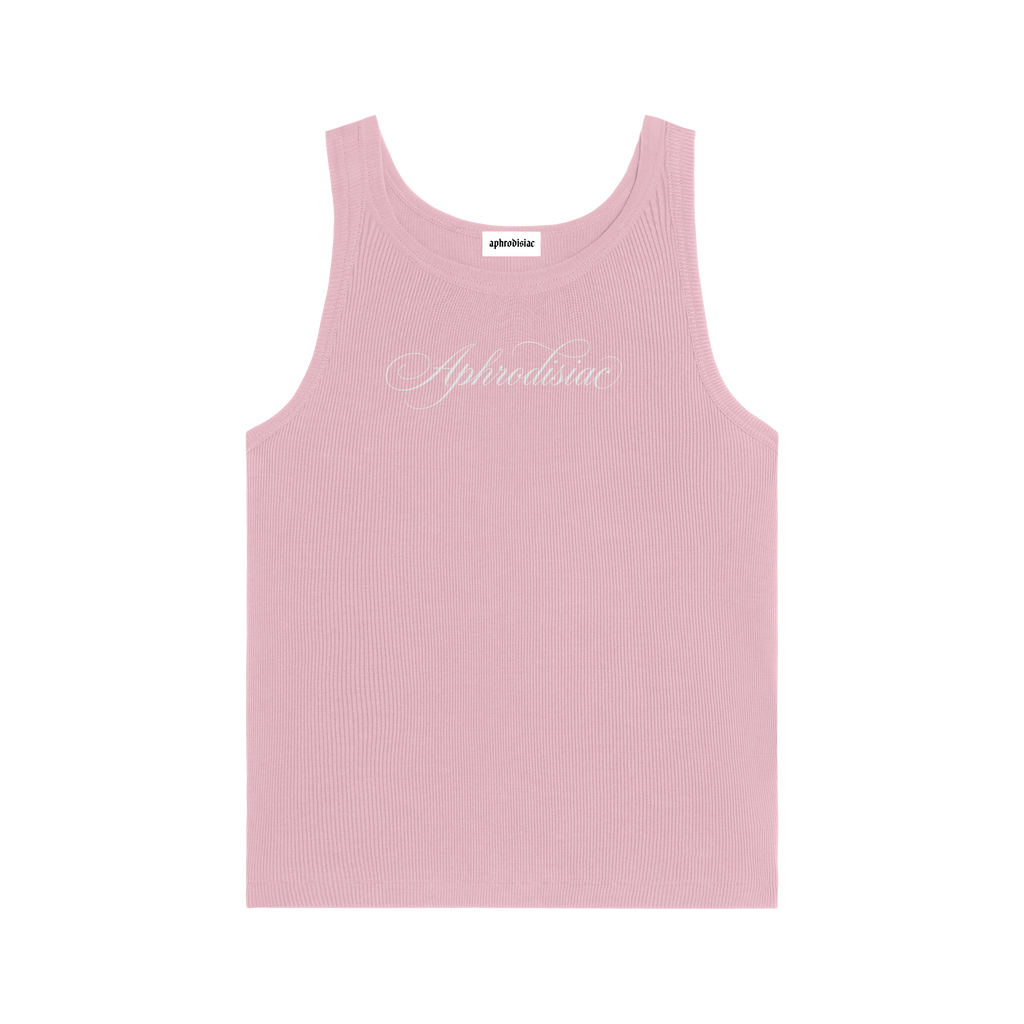 Ribbed Tank in Pink